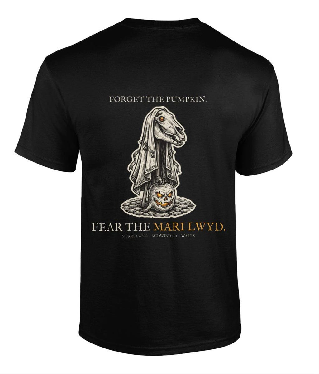 Mari Lwyd Welsh Folklore T-Shirt, Woodcut Print, Wassail Gift