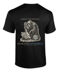 Cailleach Halloween T-Shirt, Scottish Folklore Woodcut Print, Samhain Horror Gift