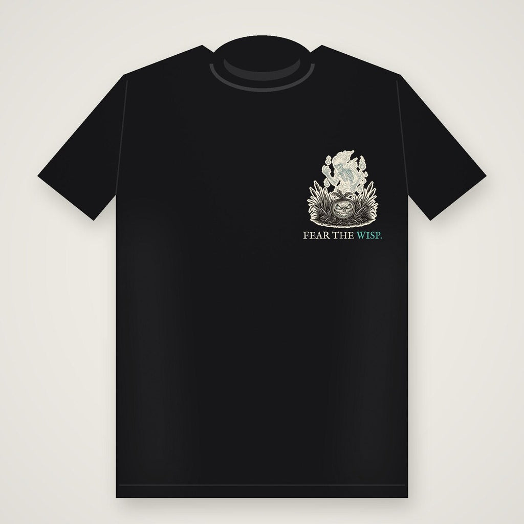 Will o the Wisp Halloween T-Shirt, British Folklore Woodcut Print, Samhain Horror Gift