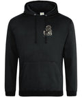 Kelpie Each-Uisge Hoodie, Scottish Folklore Halloween Outfit, Woodcut Print (Jet Black)