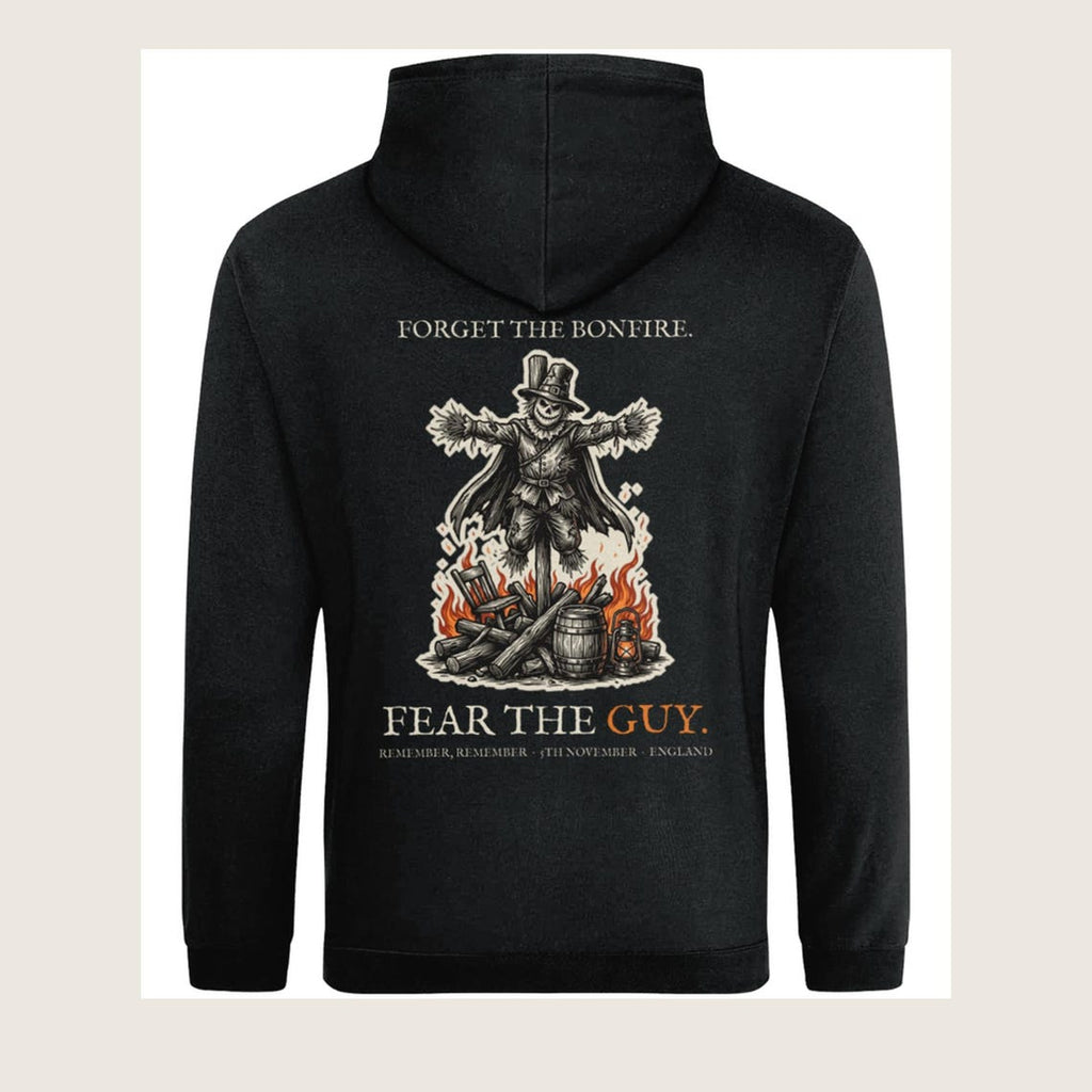 Guy Fawkes Hoodie, Bonfire Night Folk Horror Hoodie, 5th November Gift | Forget The Pumpkin