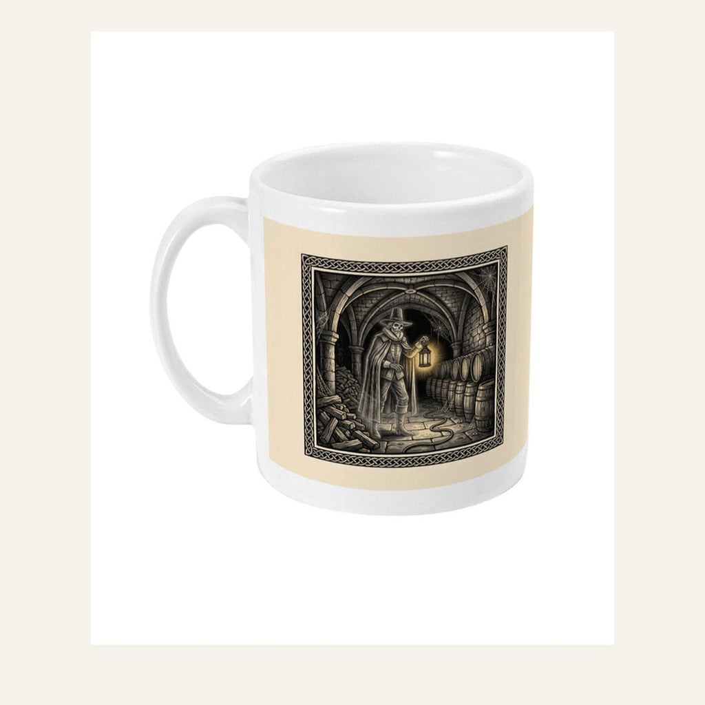 Guy Fawkes Ghost Mug, Bonfire Night Folk Horror Mug, 5th November Gift | Forget The Pumpkin