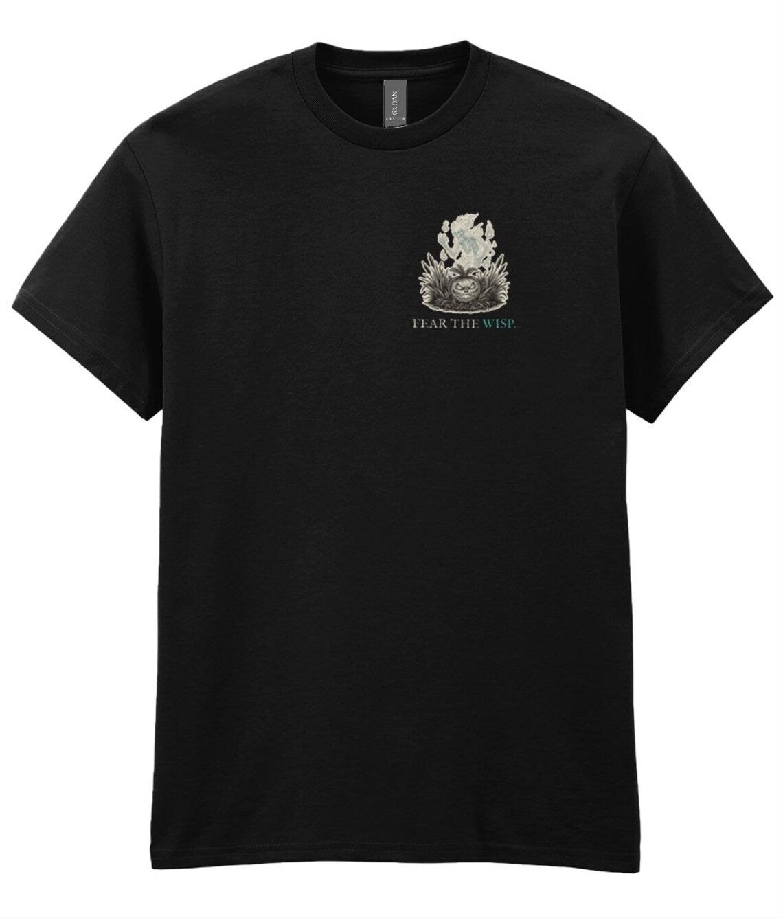 Will o the Wisp Halloween T-Shirt, British Folklore Woodcut Print, Samhain Horror Gift