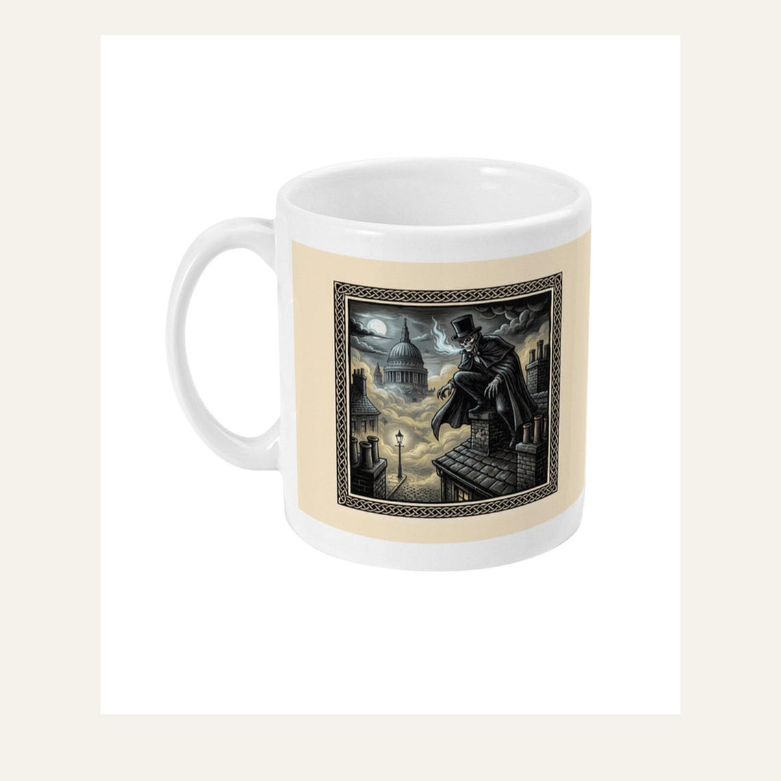 Spring Heeled Jack Mug, Bonfire Night Folk Horror Mug, 5th November Gift | Forget The Pumpkin