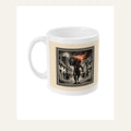 Tar Barrel Devil Mug, Bonfire Night Folk Horror Mug, 5th November Gift | Forget The Pumpkin