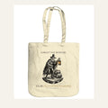 Old Guido's Ghost Tote Bag, Bonfire Night Folklore, Woodcut Style (Organic Cotton)