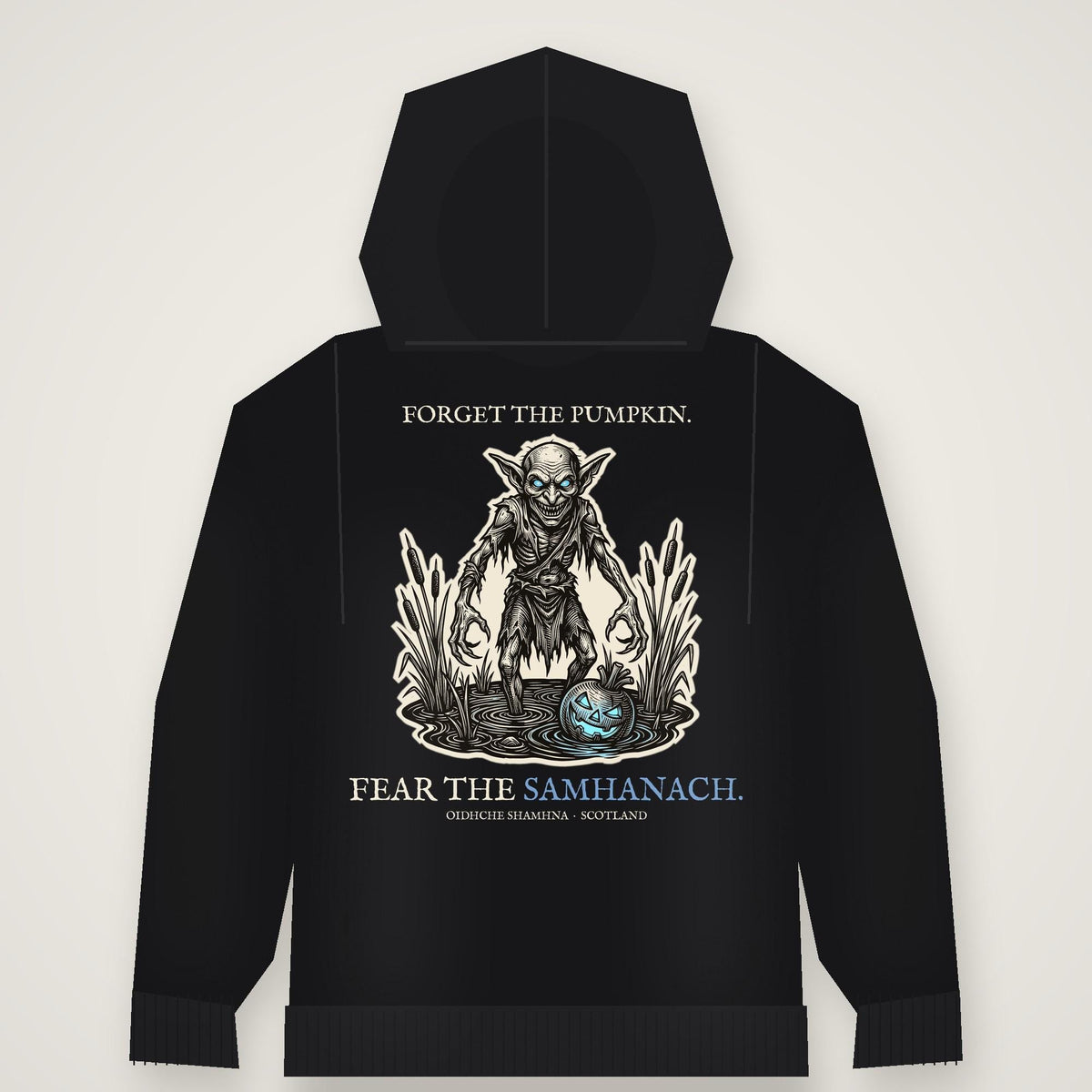 Samhanach hoodie detail