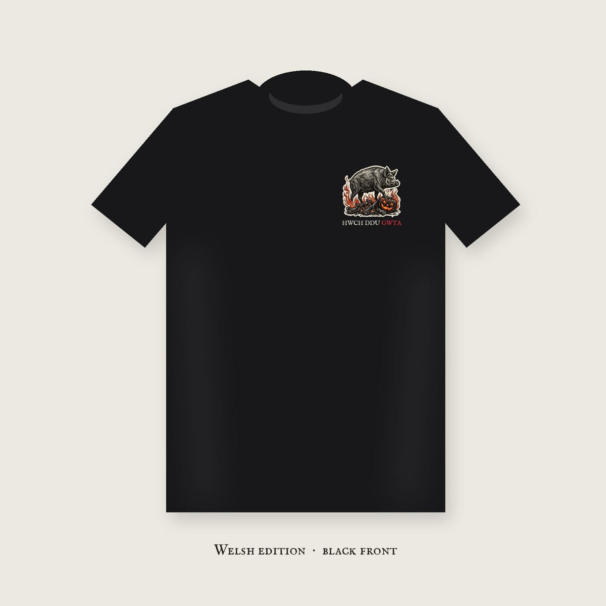 Black Sow t-shirt detail